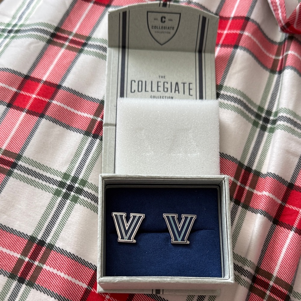 Silver and Blue Cufflinks